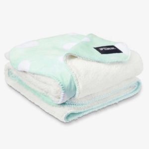 VS PINK Mint Dot Sherpa Blanket